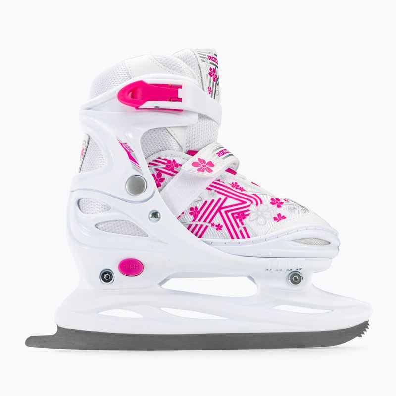 Łyżwy dziecięce Roces Jokey Ice 3.0 Girl white/pink 2