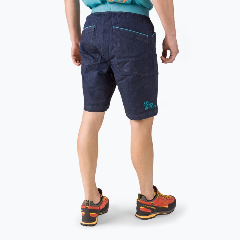 Spodenki wspinaczkowe męskie La Sportiva Mundo jeans topaz 3