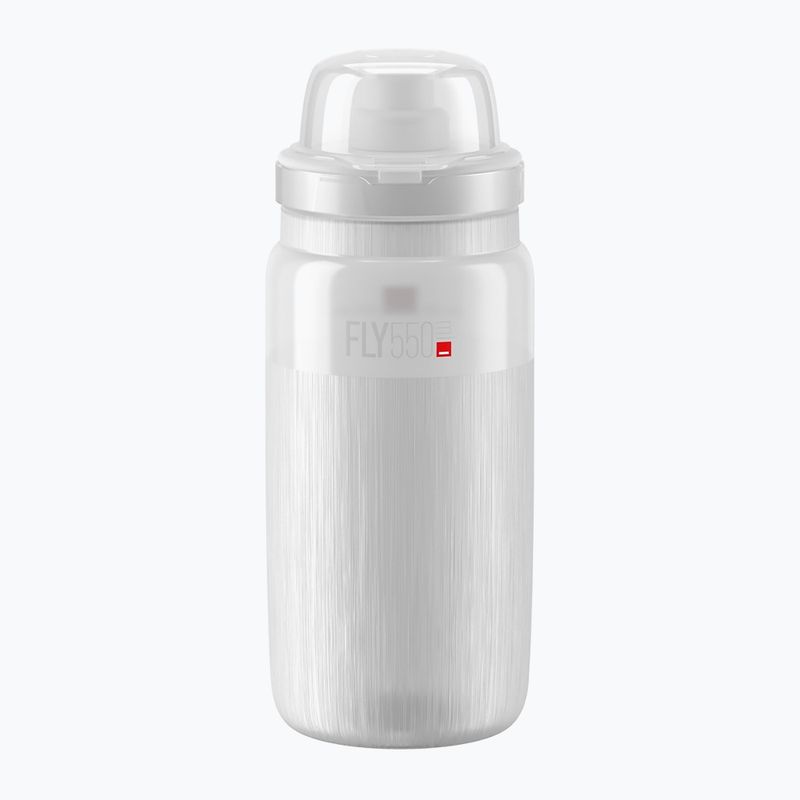 Bidon rowerowy Elite FLY Tex MTB 550 ml clear/grey logo