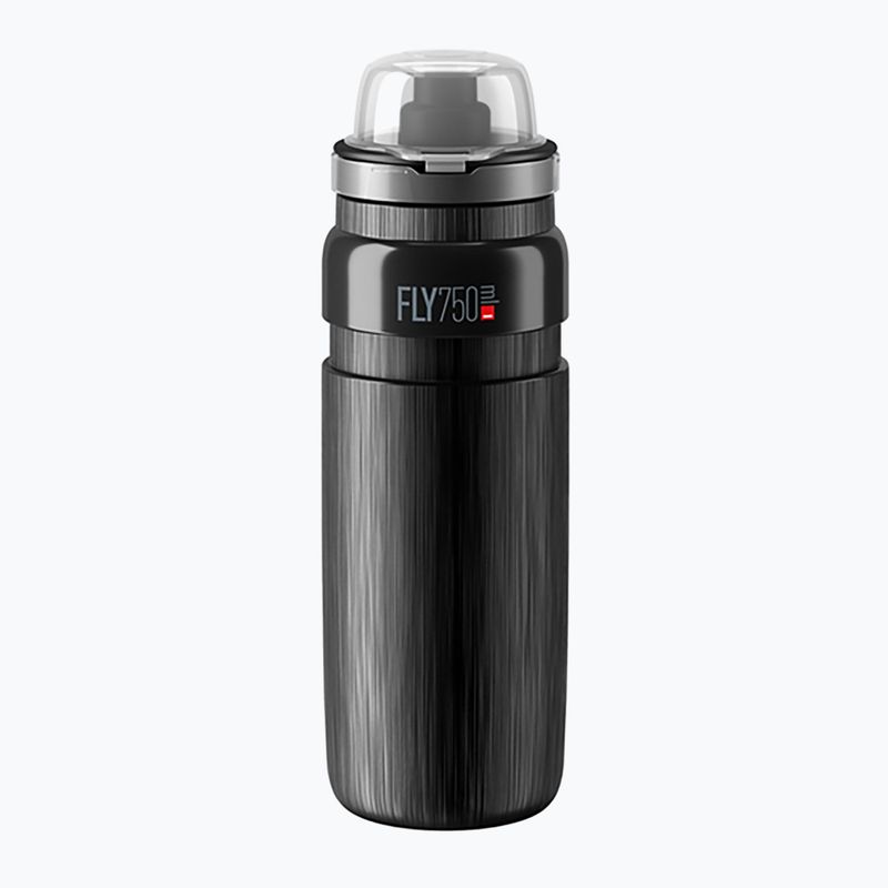 Bidon rowerowy Elite FLY Tex MTB 750 ml black/grey logo