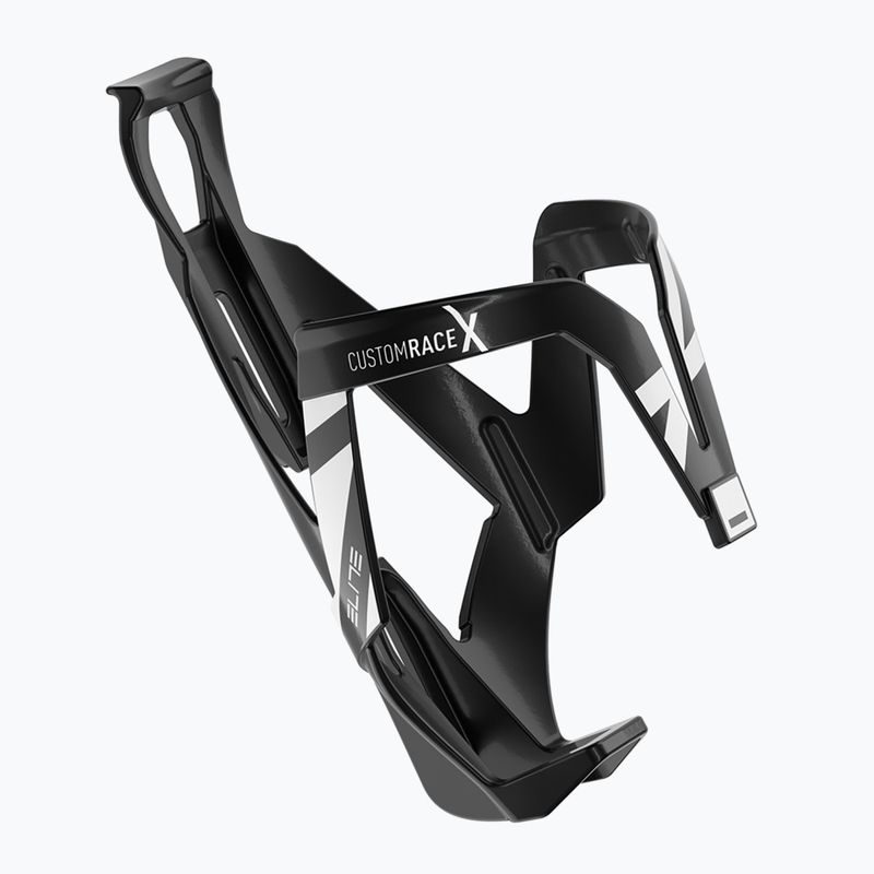 Koszyk na bidon Elite Custom Race X black glossy/white