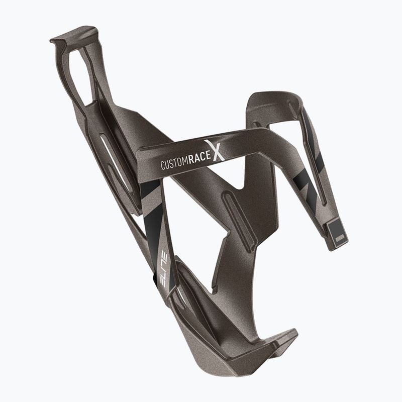 Koszyk na bidon Elite Custom Race X titanium metal black