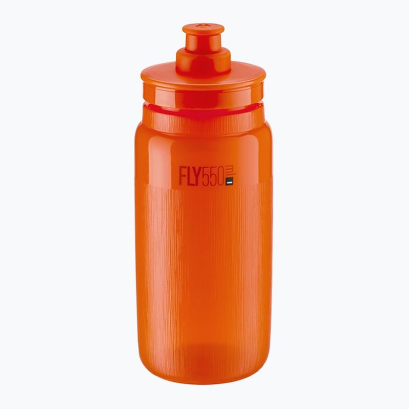 Bidon rowerowy Elite FLY Tex 550 ml clear/orange red