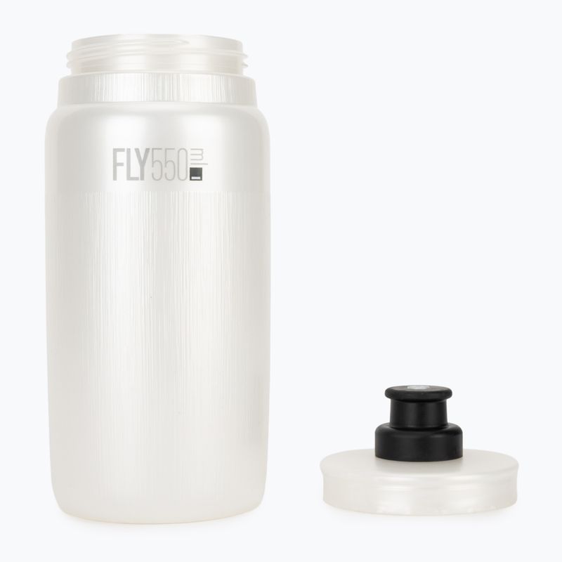 Bidon rowerowy Elite FLY Tex 550 ml pearl white 4