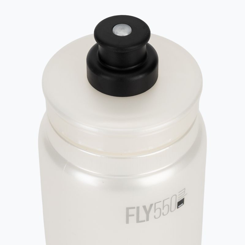 Bidon rowerowy Elite FLY Tex 550 ml pearl white 5