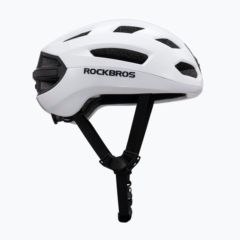 Kask rowerowy Rockbros 100036002 With Remote Control and Warning Light white