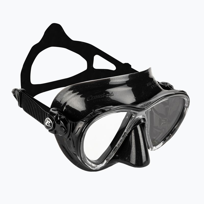 Zestaw do nurkowania Cressi Big Eyes Evolution + Alpha Ultra Dry black/black 2