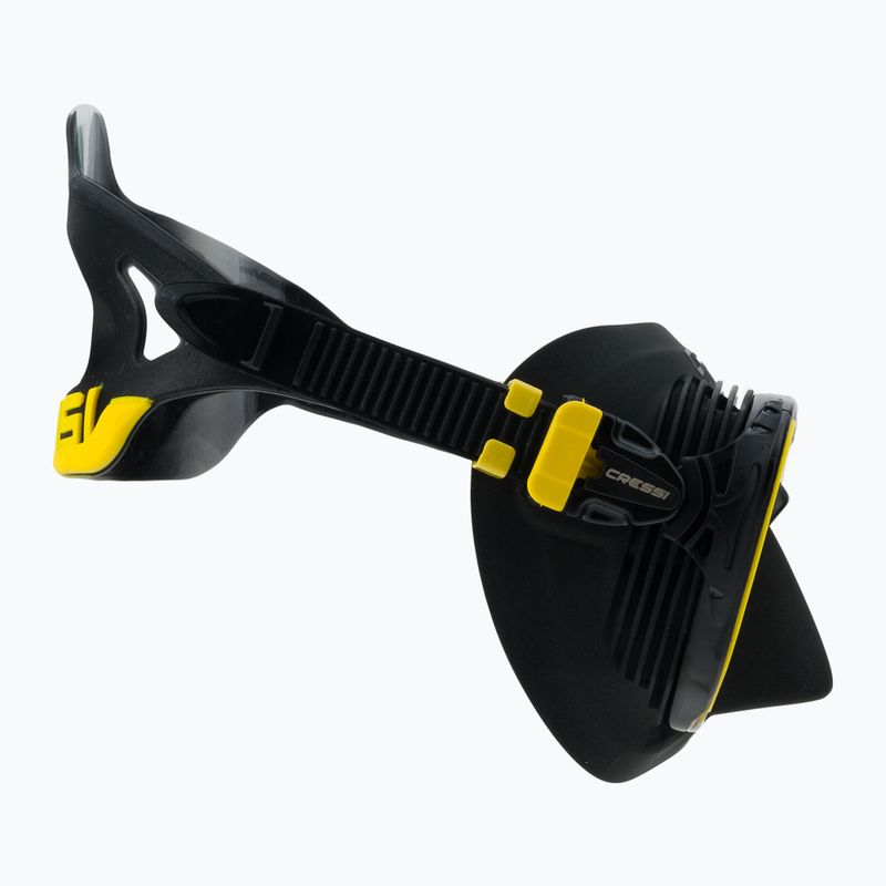 Maska do nurkowania Cressi Quantum black/yellow 3