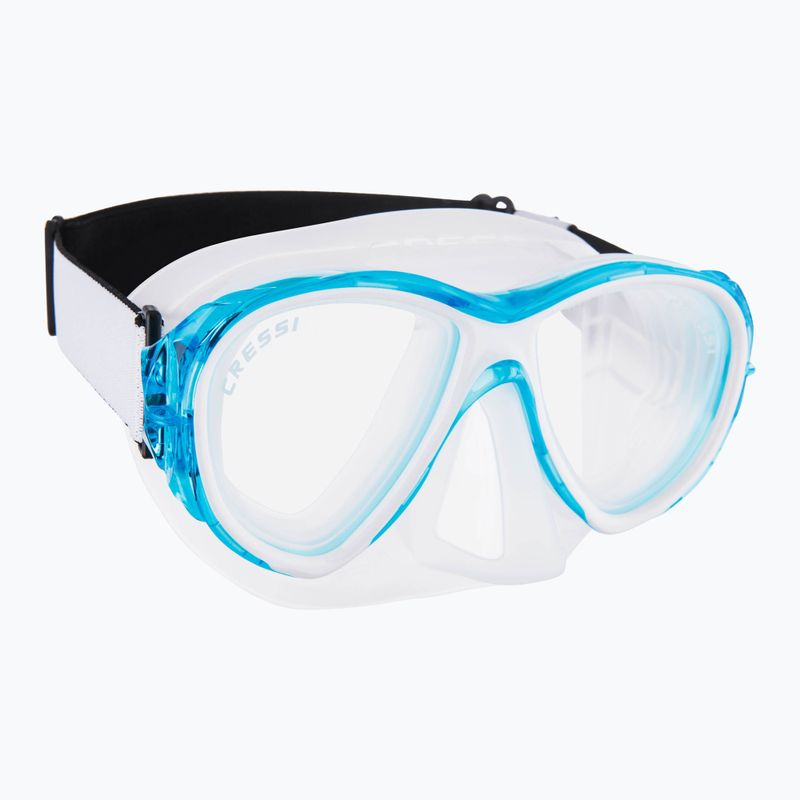 Maska do nurkowania Cressi Samoa clear/aquamarine
