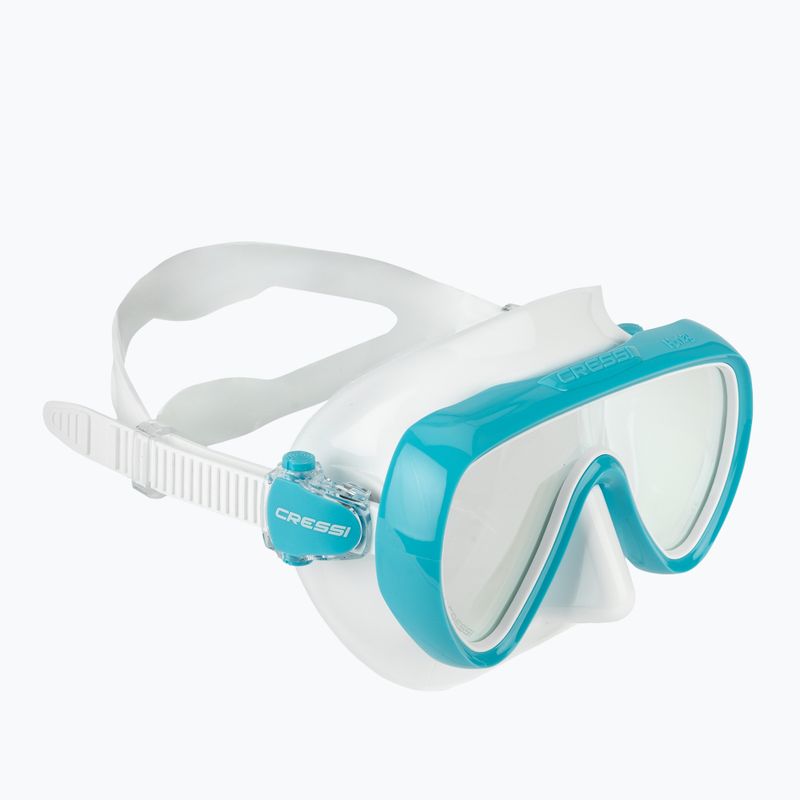 Maska do nurkowania damska Cressi Honey 420 UV white/aquamarine/blue/orange