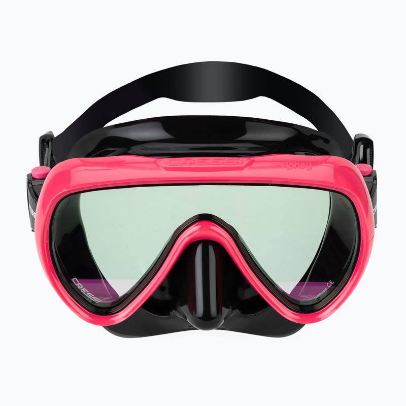 Maska do nurkowania damska Cressi Honey 420 UV black/fuchsia/blue/orange 2