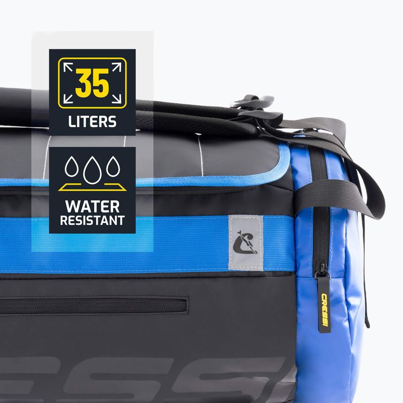 Plecak Cressi Walrus Pool Duffle 35 l black/blue 10