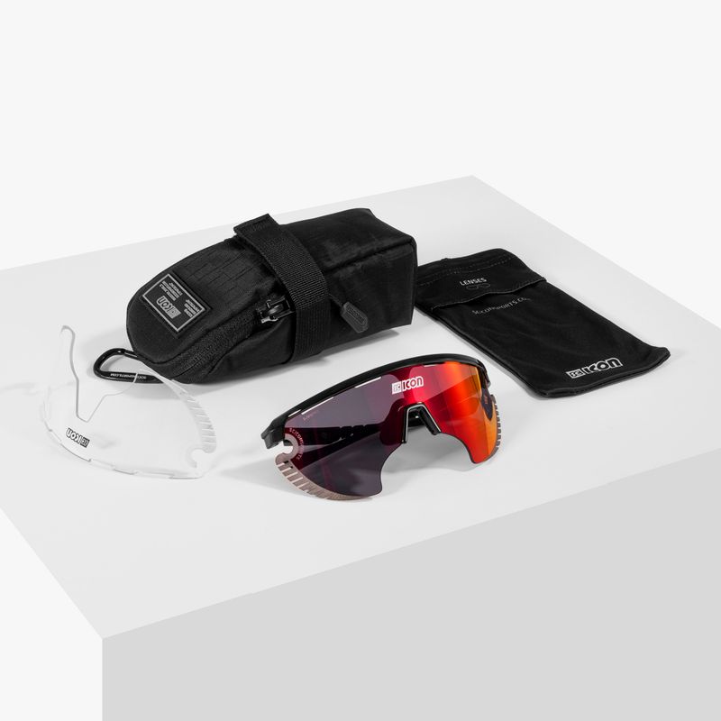 Okulary przeciwsłoneczne SCICON Aerowing Lamon crystal gloss/scnpp multimirror red 7