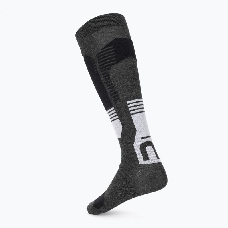 Skarpety narciarskie Mico Light Weight Superthermo Natural Merino Ski antracite mel 2