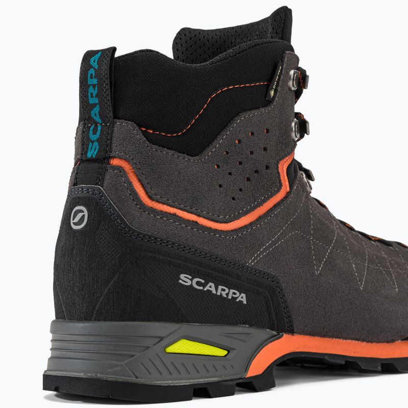 Buty podejściowe męskie SCARPA Zodiac Plus GTX shark/orange 9