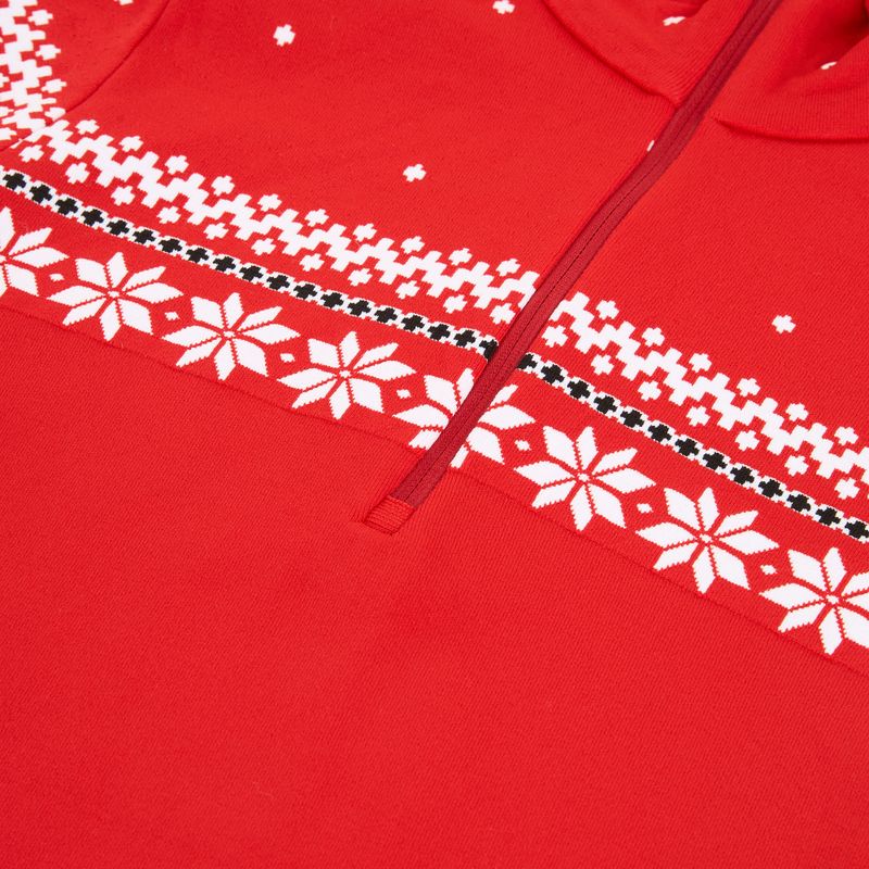 Bluza termoaktywna damska Newland Hilde Half Zip red/white 3