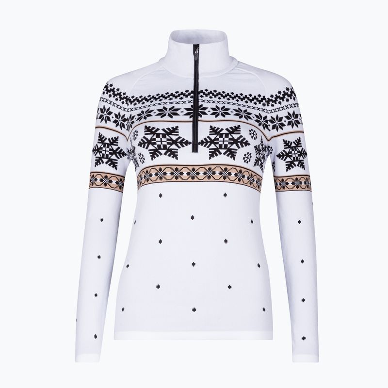 Bluza termoaktywna damska Newland Isalind Half Zip white/black 5