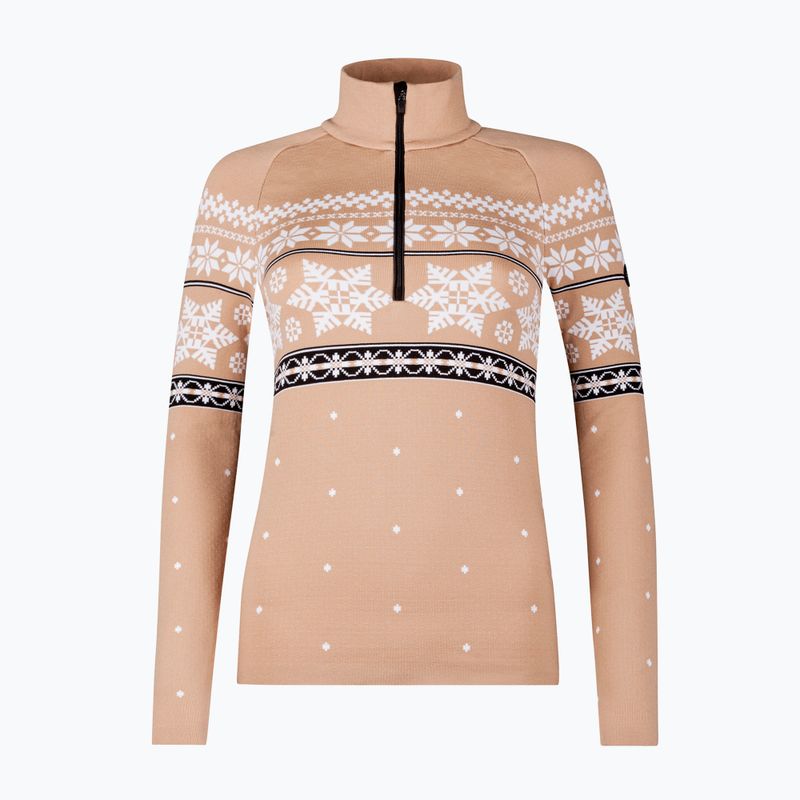 Bluza termoaktywna damska Newland Isalind Half Zip biscuit/white 5