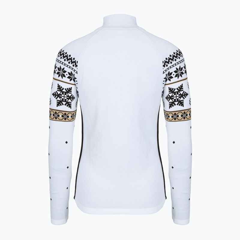 Bluza termoaktywna damska Newland Jadis Full Zip white/black 2