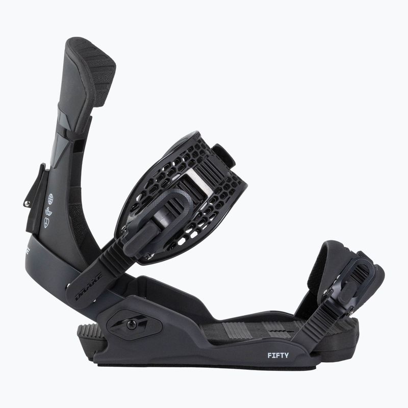 Wiązania snowboardowe męskie Drake Fifty black 2