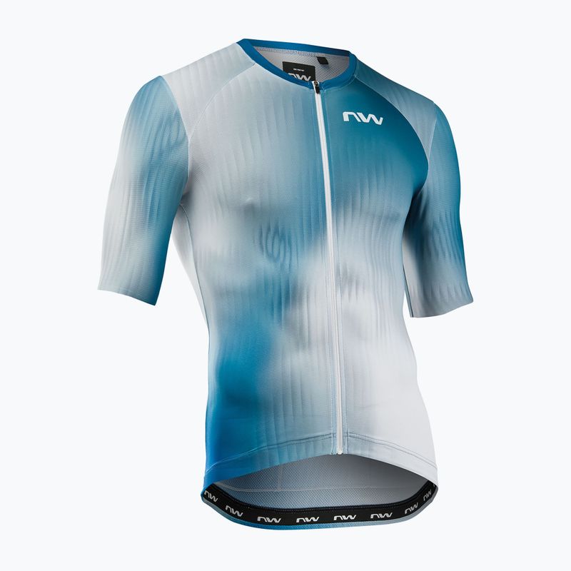 Koszulka rowerowa męska Northwave Blade white/blue