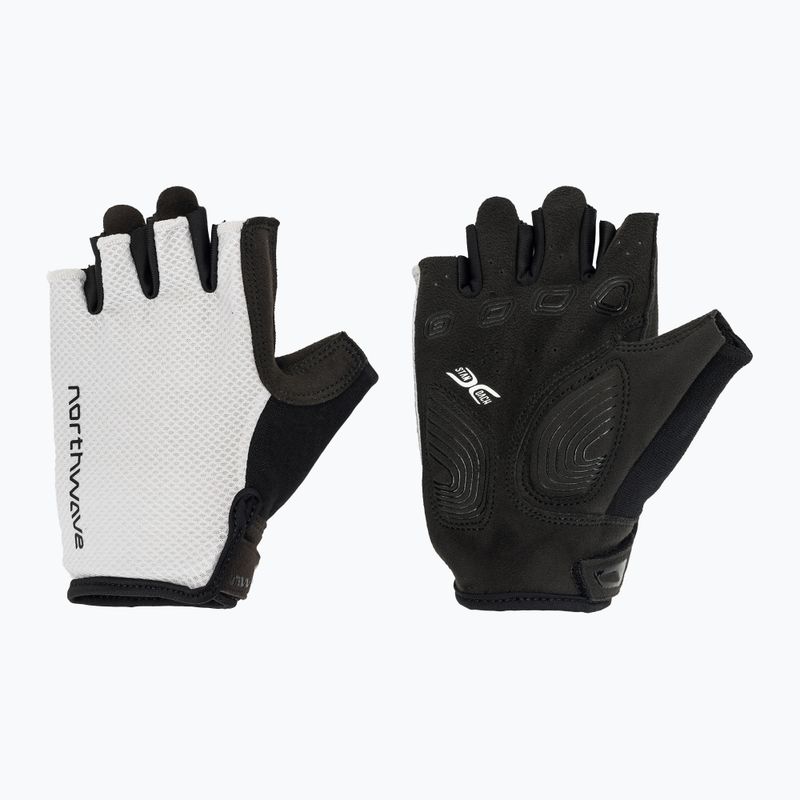 Rękawiczki rowerowe męskie Northwave Active Max Short Finger light grey
