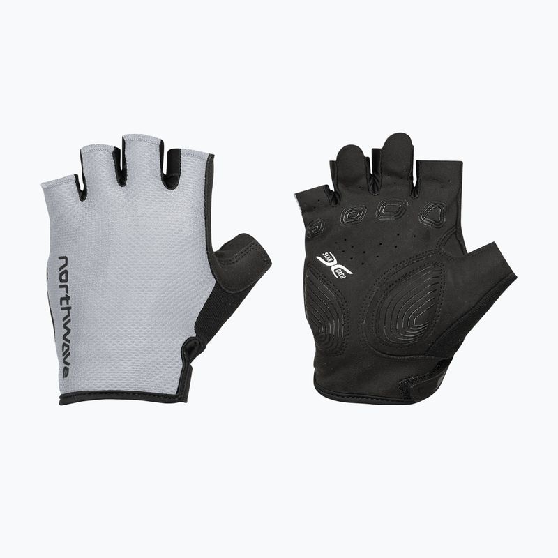 Rękawiczki rowerowe męskie Northwave Active Max Short Finger light grey