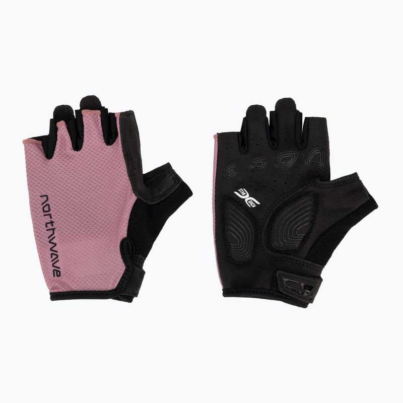 Rękawiczki rowerowe damskie Northwave Active Max Short Finger dusty malva