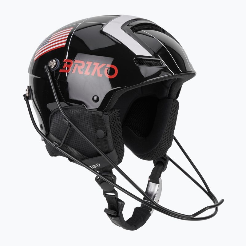 Kask narciarski Briko Slalom 2.0 USA shiny black/white/cardinal red