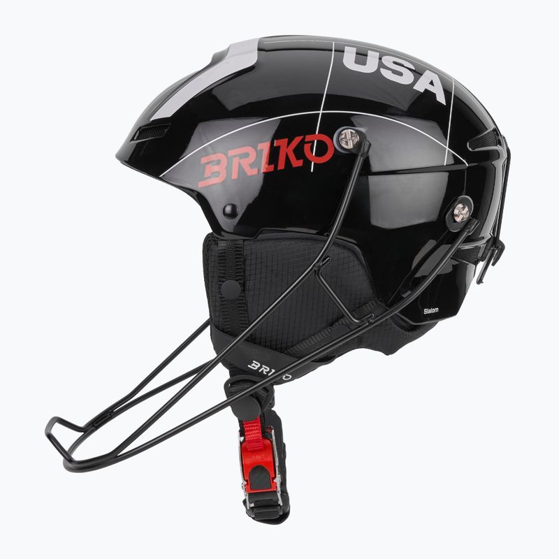 Kask narciarski Briko Slalom 2.0 USA shiny black/white/cardinal red 4