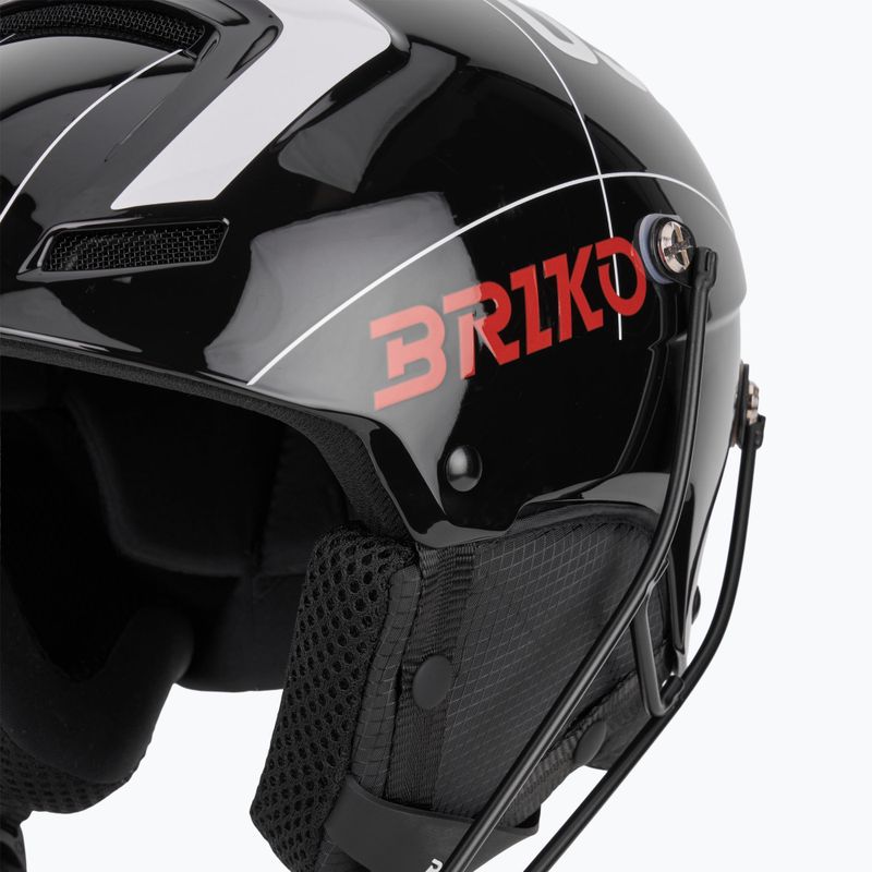 Kask narciarski Briko Slalom 2.0 USA shiny black/white/cardinal red 7