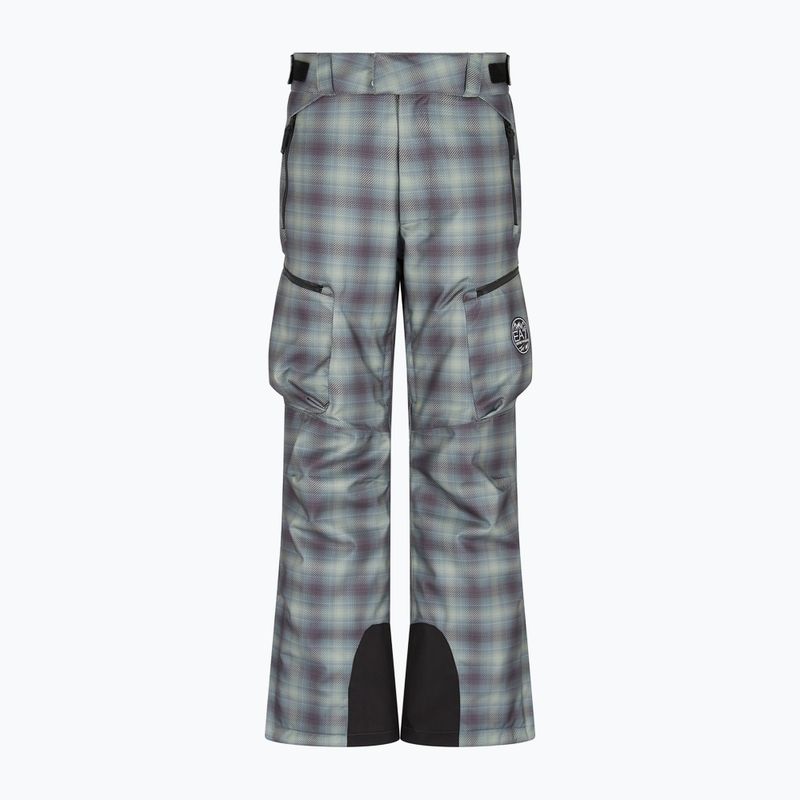 Spodnie narciarskie męskie EA7 Emporio Armani Ski St. Moritz Fashion fancy green check
