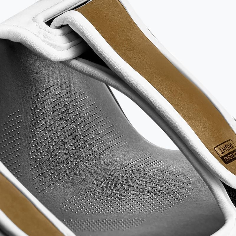 Ochraniacze piszczeli i stóp Hayabusa T3 Striking Shin Guards white/gold 9