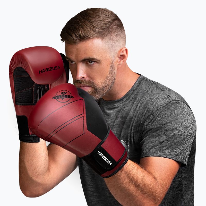 Rękawice bokserskie Hayabusa S4 Leather red 11
