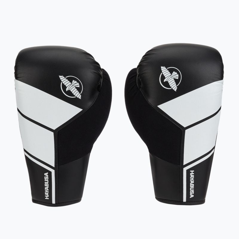 Rękawice bokserskie Hayabusa S4 Lace Up black/white 2
