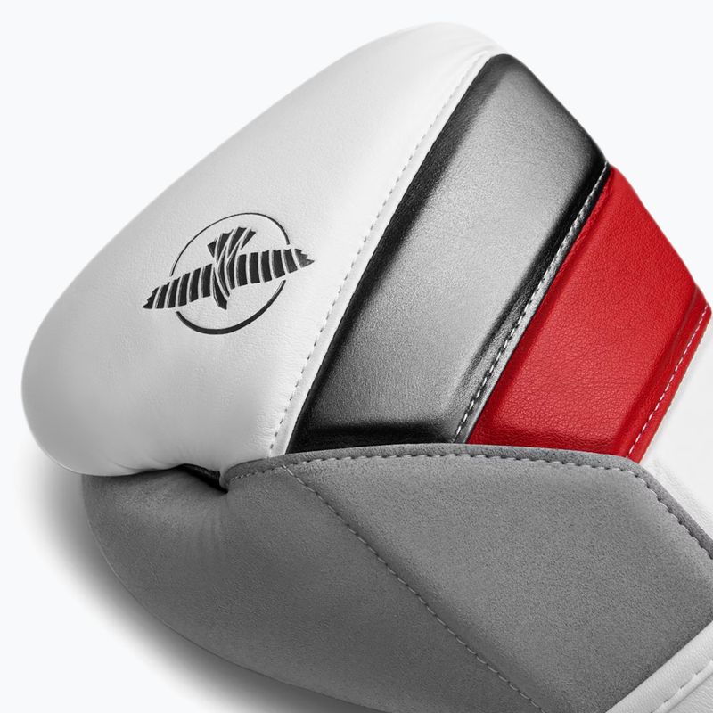 Rękawice bokserskie Hayabusa T3 white/red 12