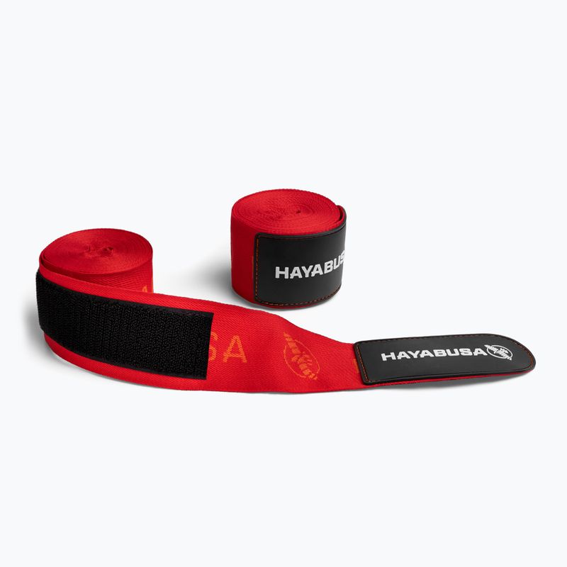 Bandaże bokserskie Hayabusa Deluxe Jacquard Handwraps 450 cm red 2