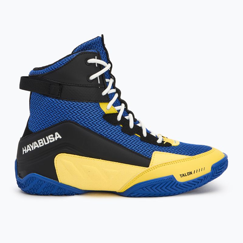 Buty bokserskie męskie Hayabusa Talon Boxing blue/yellow 2