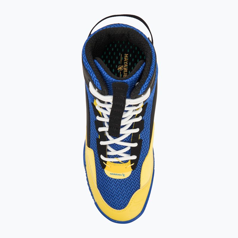 Buty bokserskie męskie Hayabusa Talon Boxing blue/yellow 5