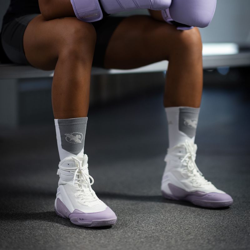 Buty bokserskie Hayabusa Talon Boxing white/lavender 13