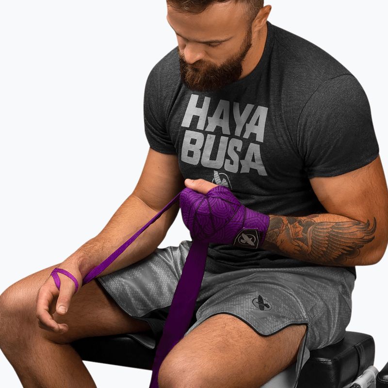 Bandaże bokserskie Hayabusa Perfect Stretch Printed 450 cm purple lotus 4