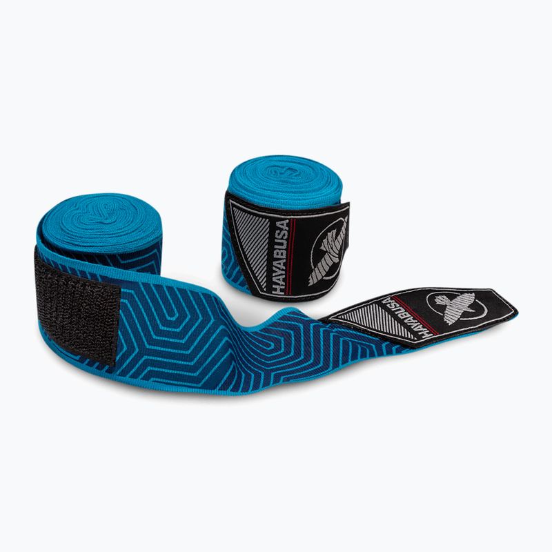 Bandaże bokserskie Hayabusa Perfect Stretch Printed 450 cm blue geo 2