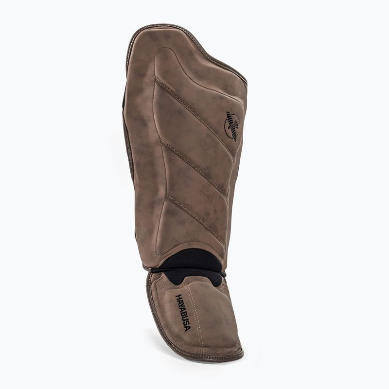 Ochraniacze piszczeli i stóp Hayabusa T3 LX Shin Guards brown 2