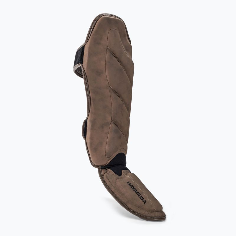 Ochraniacze piszczeli i stóp Hayabusa T3 LX Shin Guards brown 3