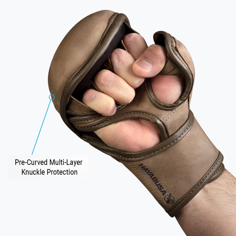 Rękawice bokserskie Hayabusa T3 LX Hybrid brown 11