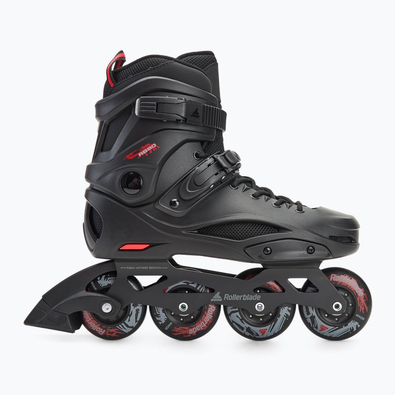 Rolki męskie Rollerblade RB 80 black/red 2