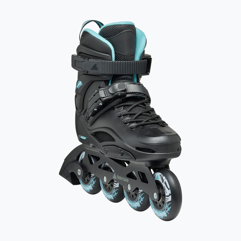 Rolki damskie Rollerblade RB 80 W black/light blue 4