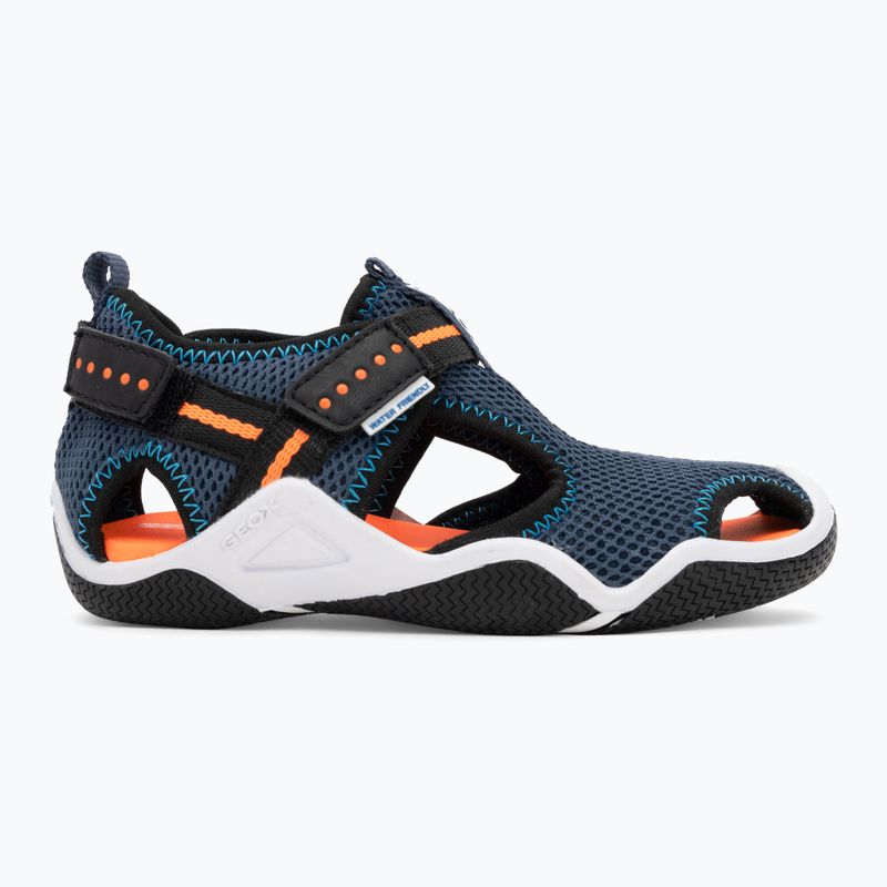 Sandały dziecięce Geox Wader navy/fluo orange 2