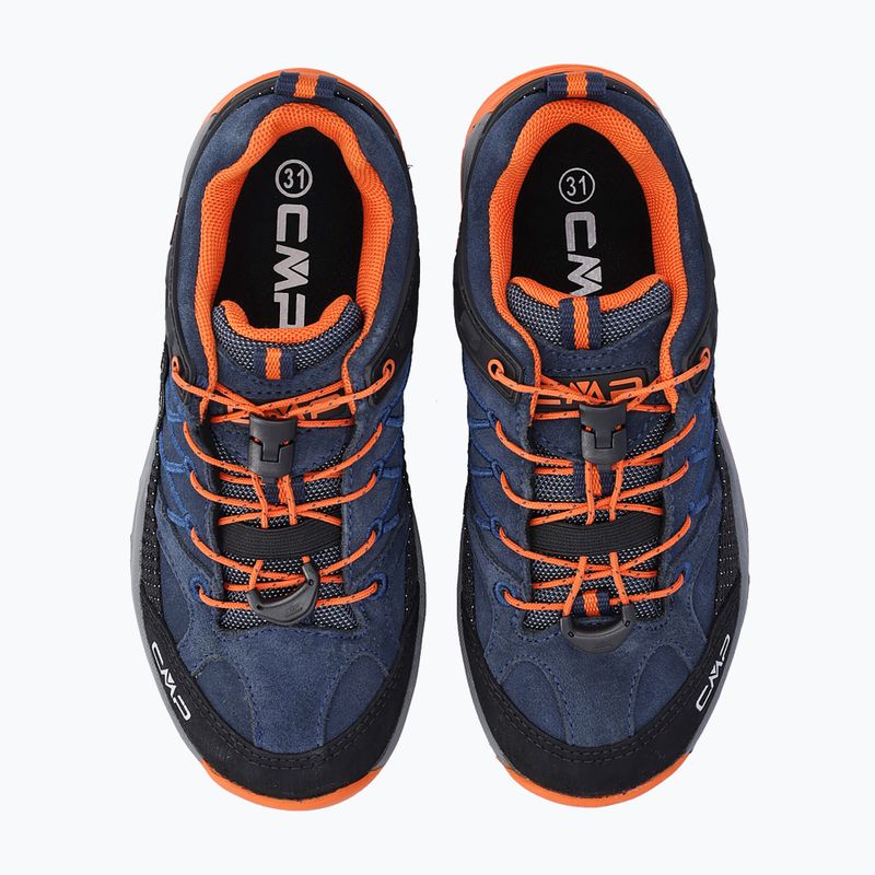 Buty trekkingowe dziecięce CMP Rigel Low Wp b.blue/arancio 11