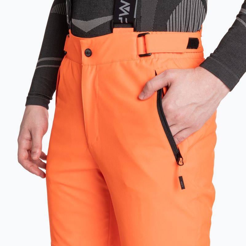 Spodnie narciarskie męskie CMP 3W17397N fanta fluo 3